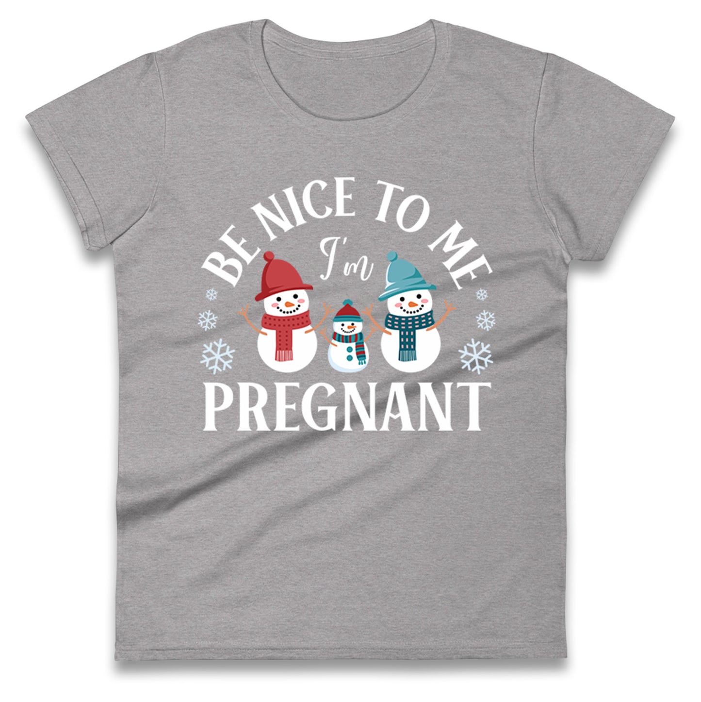 Pregnant At Christmas Ladies T Shirt