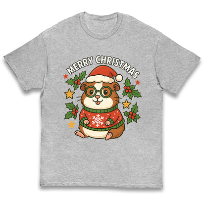 Guinea Pig Christmas Kids T Shirt