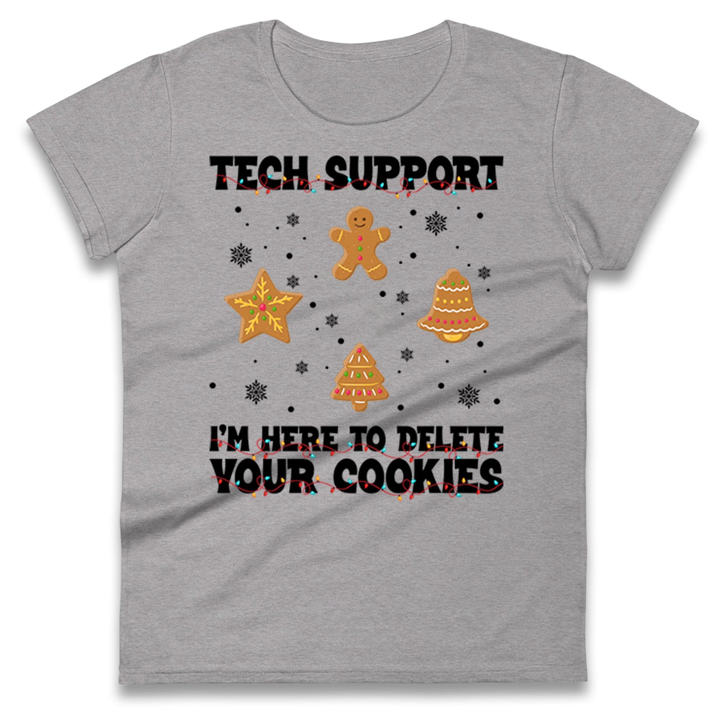 Delete Cookies Ladies T Shirt