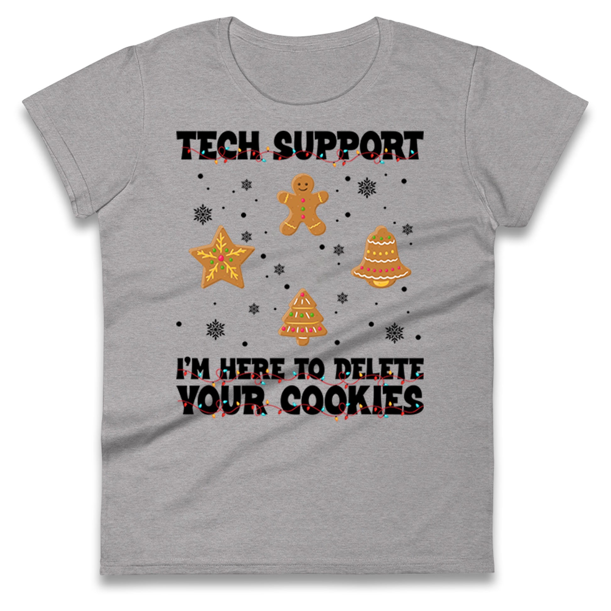Delete Cookies Ladies T Shirt
