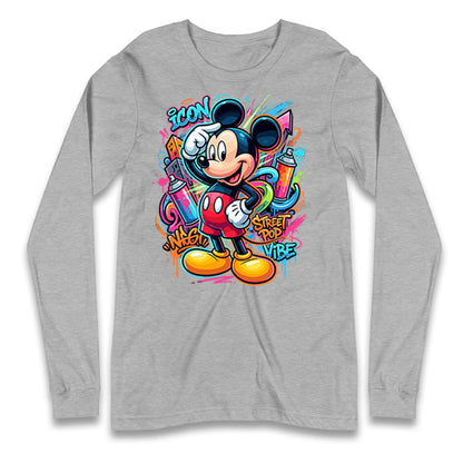 Graffiti Mickey Longsleeve T Shirt