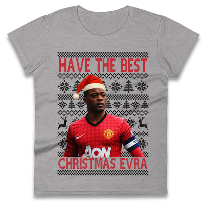 Man Utd Xmas Ladies T Shirt