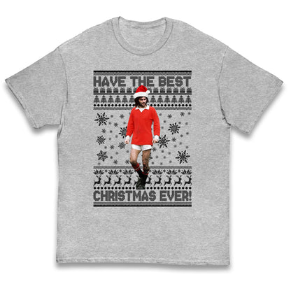 Christmas George Best Kids T Shirt
