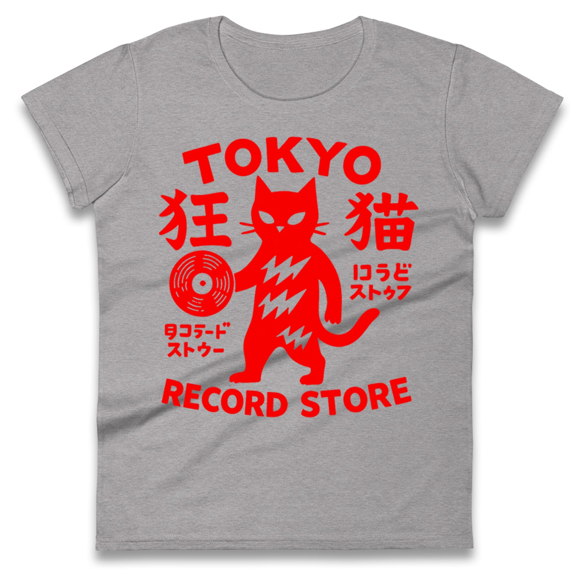 Tokyo Record Store Ladies T Shirt 