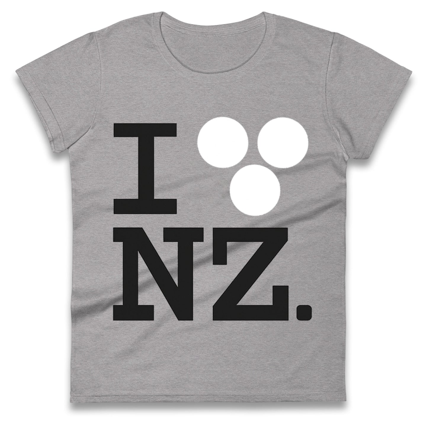 I Love NZ Orlando Bloom Huffer Ladies T Shirt