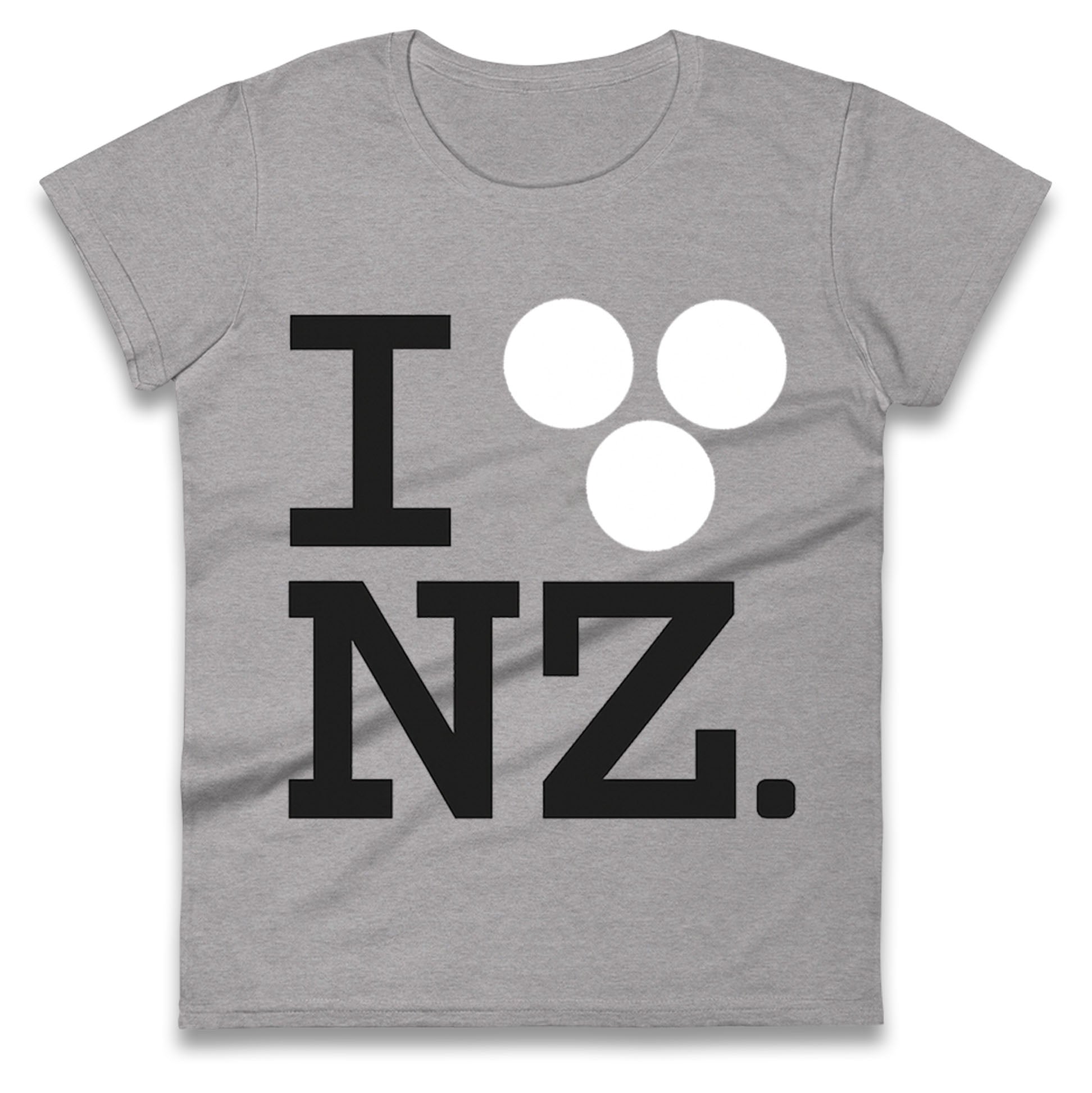 I Love NZ Orlando Bloom Huffer Ladies T Shirt