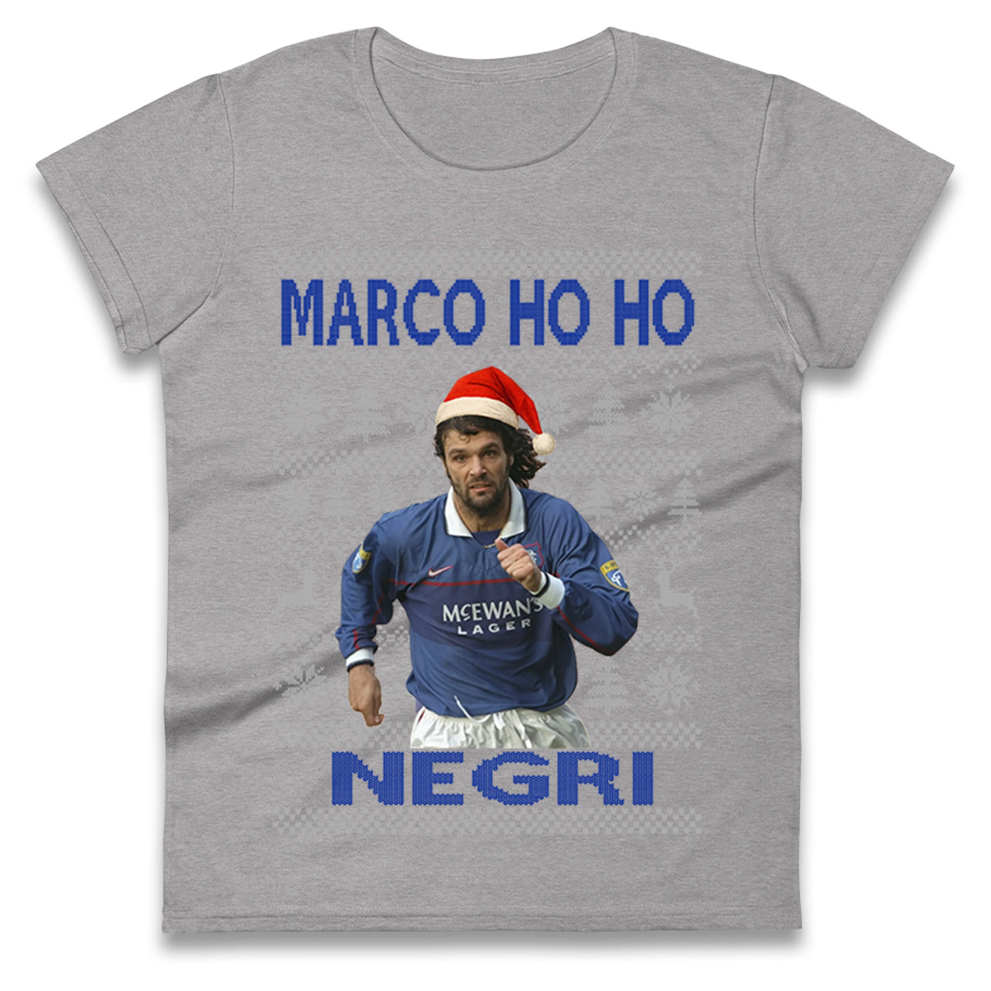 Rangers FC Christmas Ladies T Shirt 