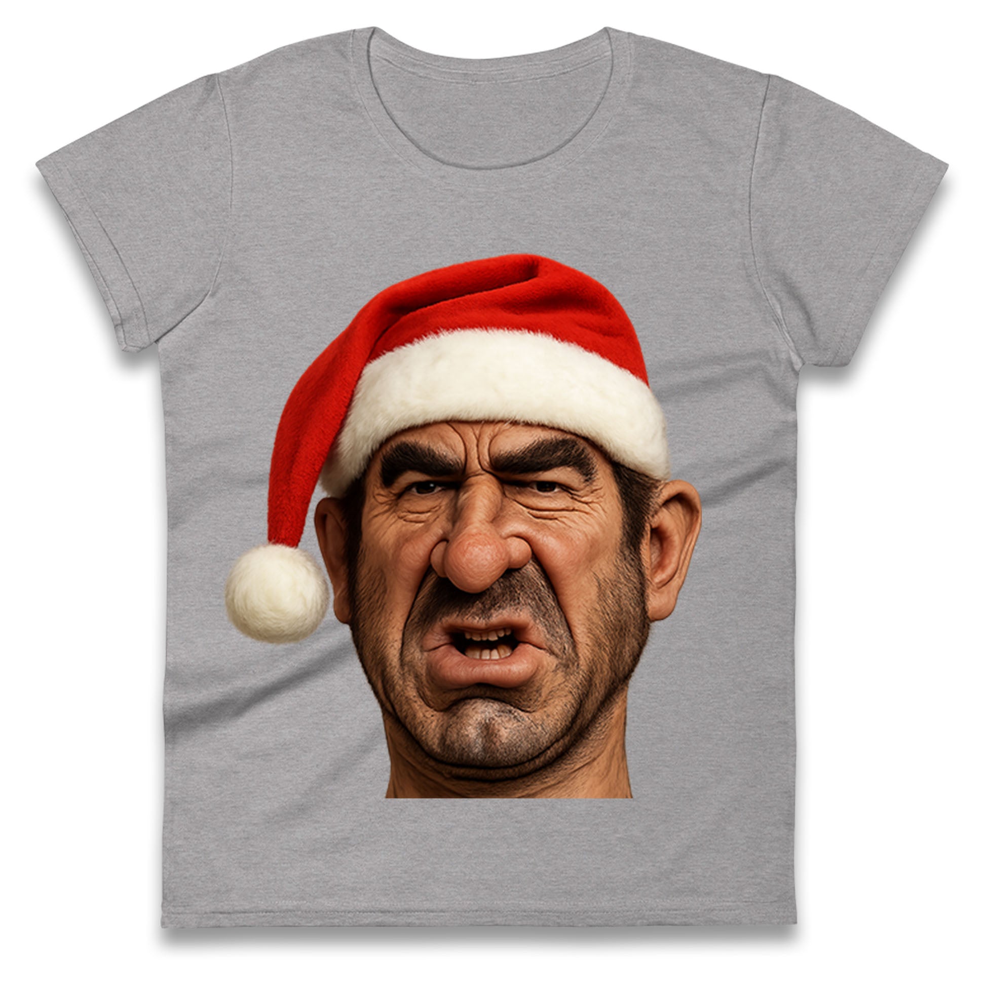 Eric Cantona Xmas Ladies T Shirt