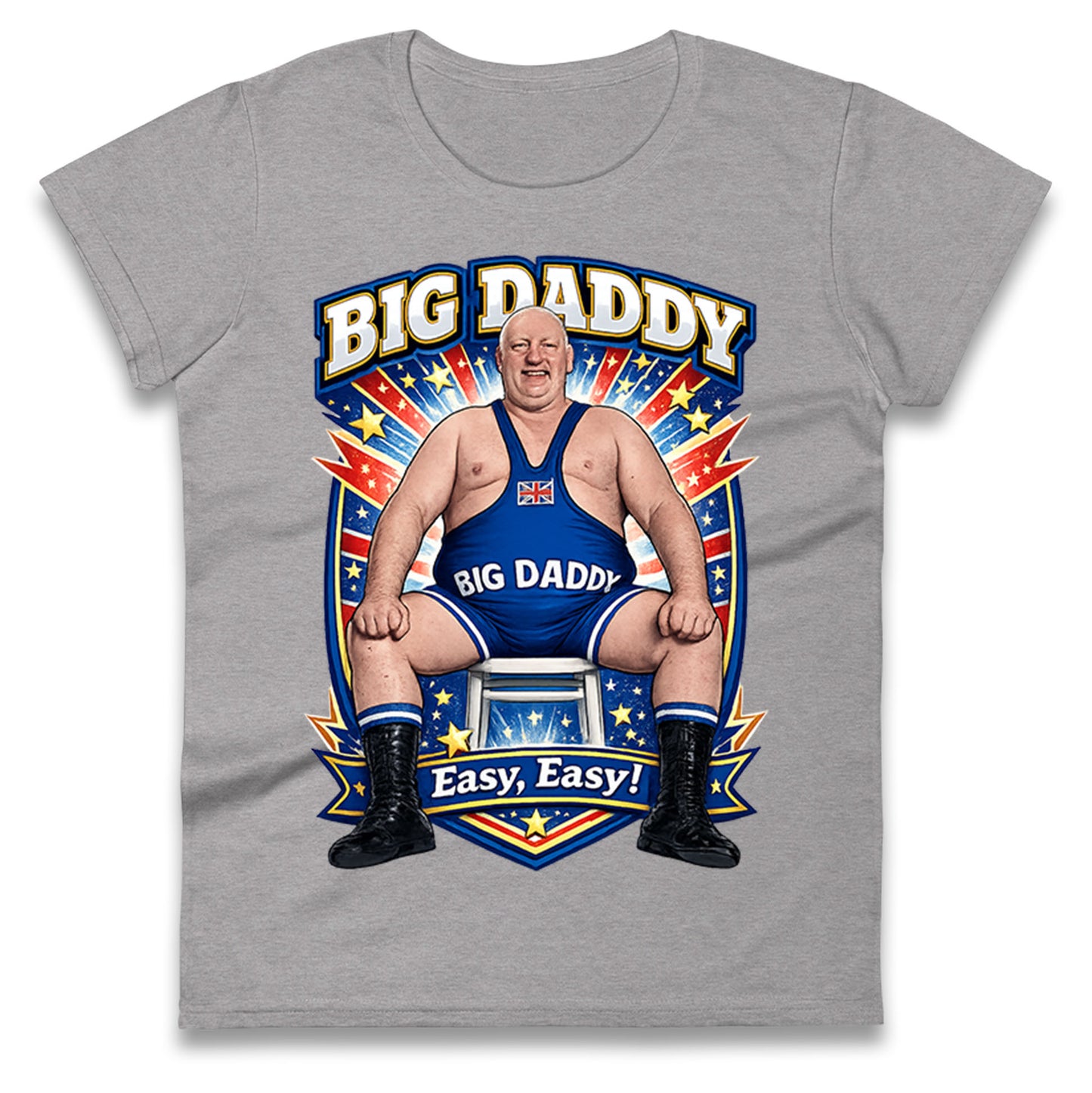 Big Daddy UK Wrestling Ladies T Shirt