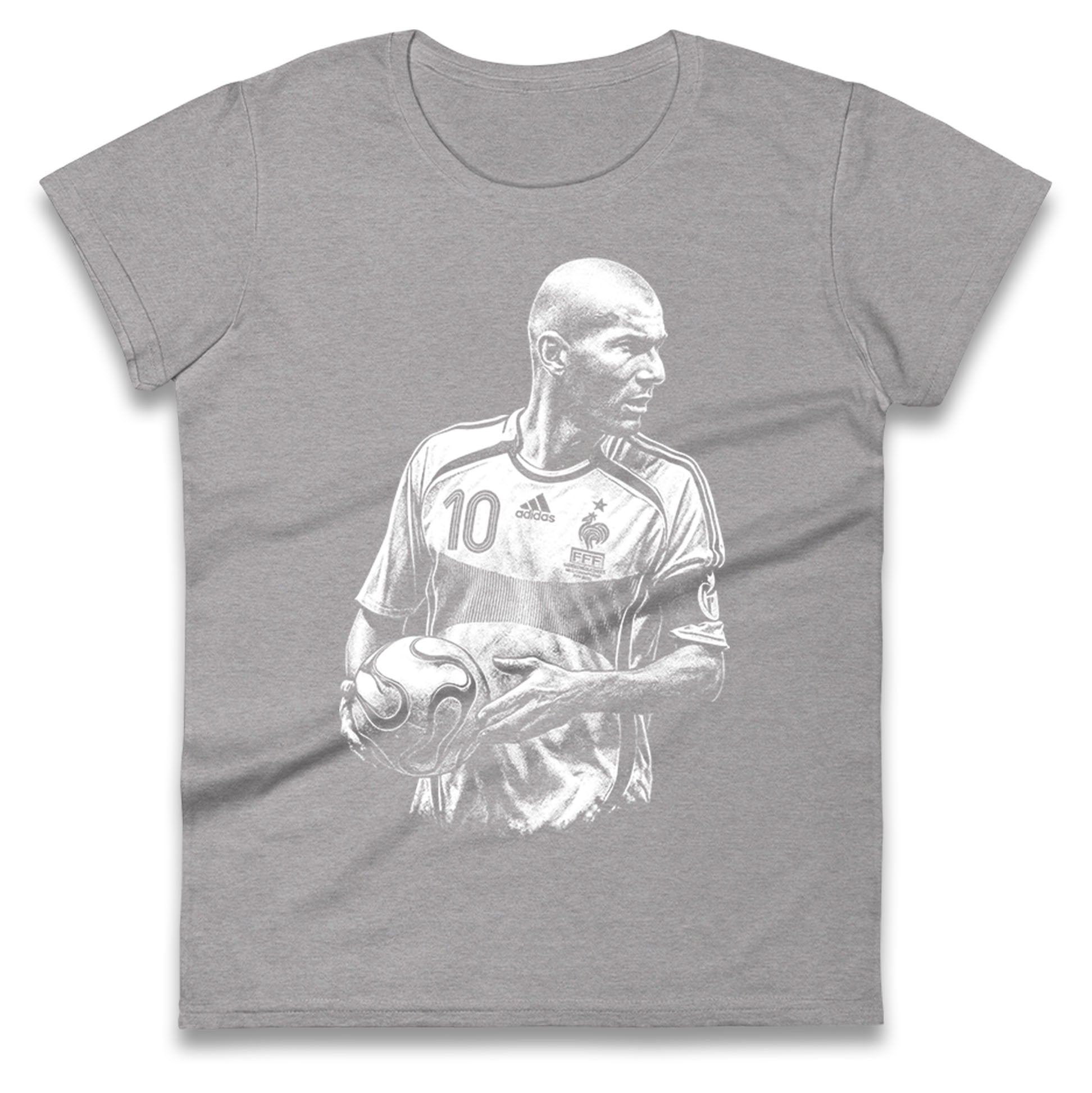 Zidane France Ladies T Shirt