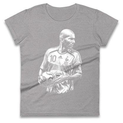 Zidane France Ladies T Shirt