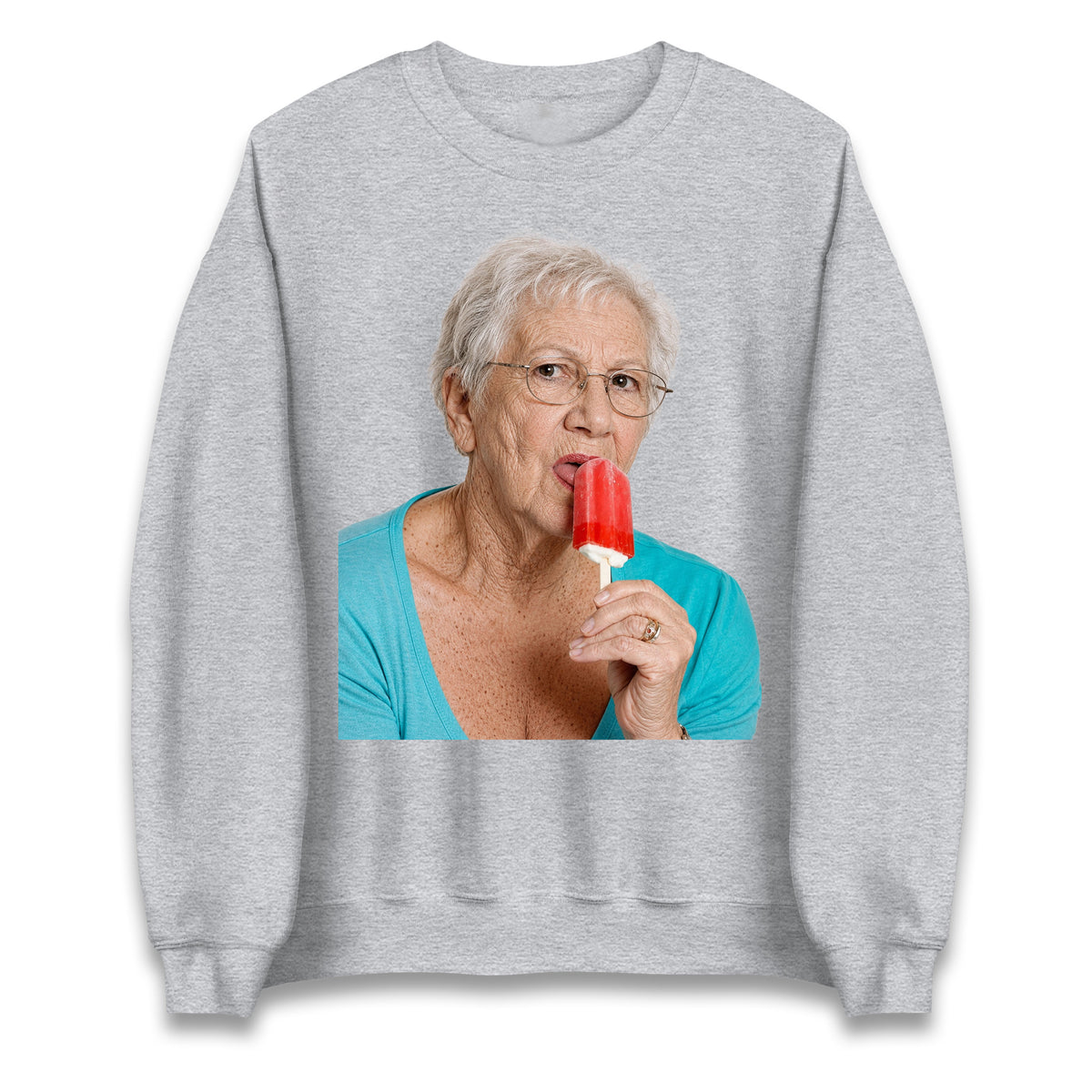 Grandma Licking Lollipop Seductively Jumper