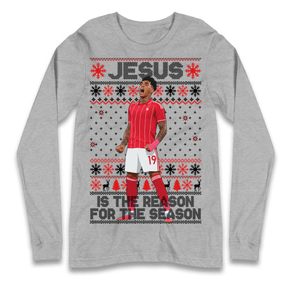 Nottm Forest FC Christmas Longsleeve T Shirt