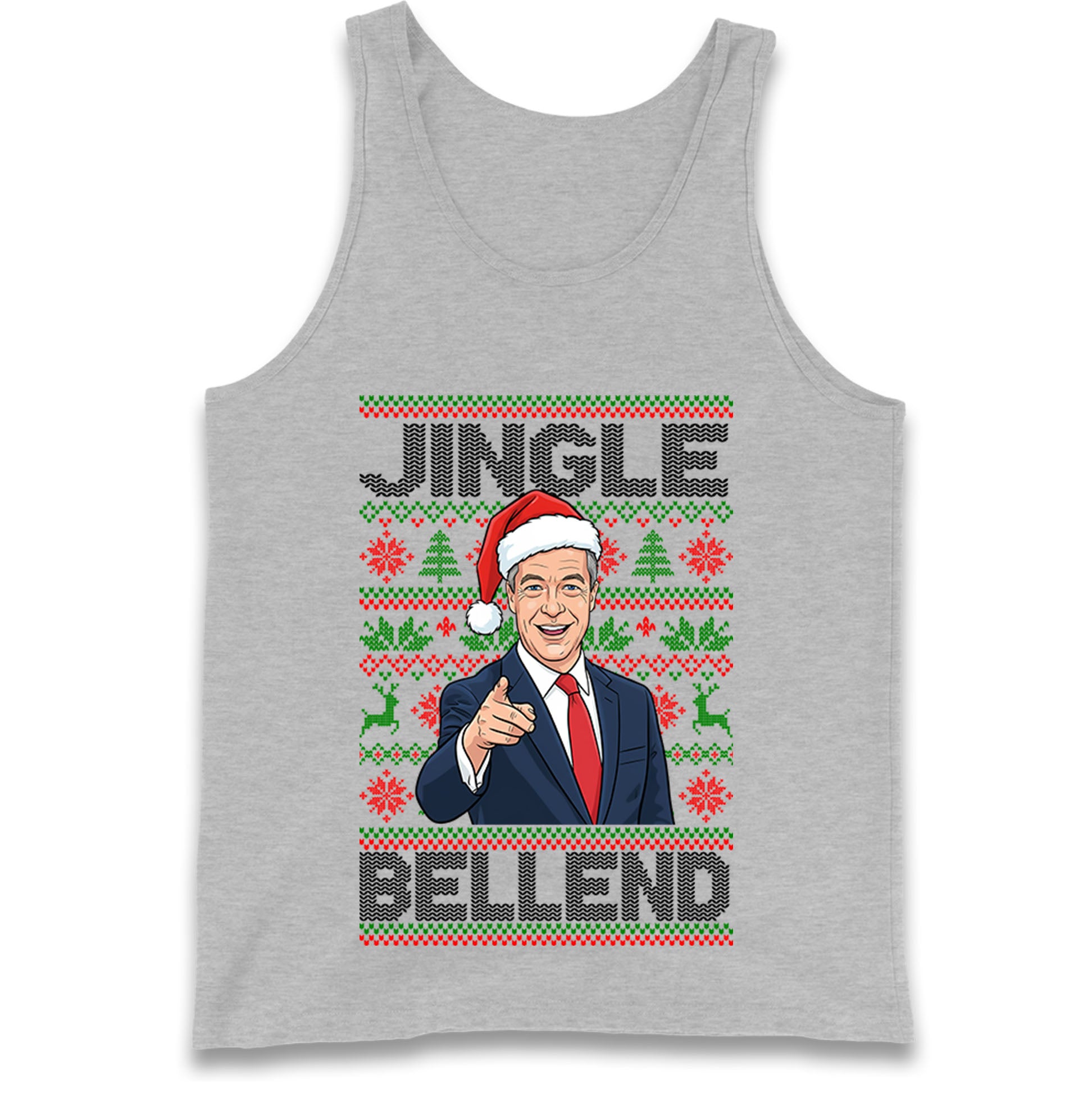 Nigel Farage Christmas Tank Top