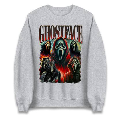 Ghost Face Halloween Bootleg Unisex Sweatshirt