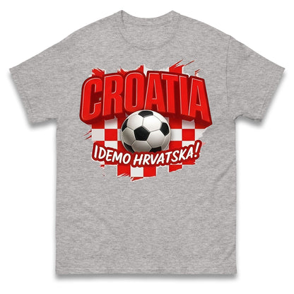 Croatia Retro World Cup T Shirt