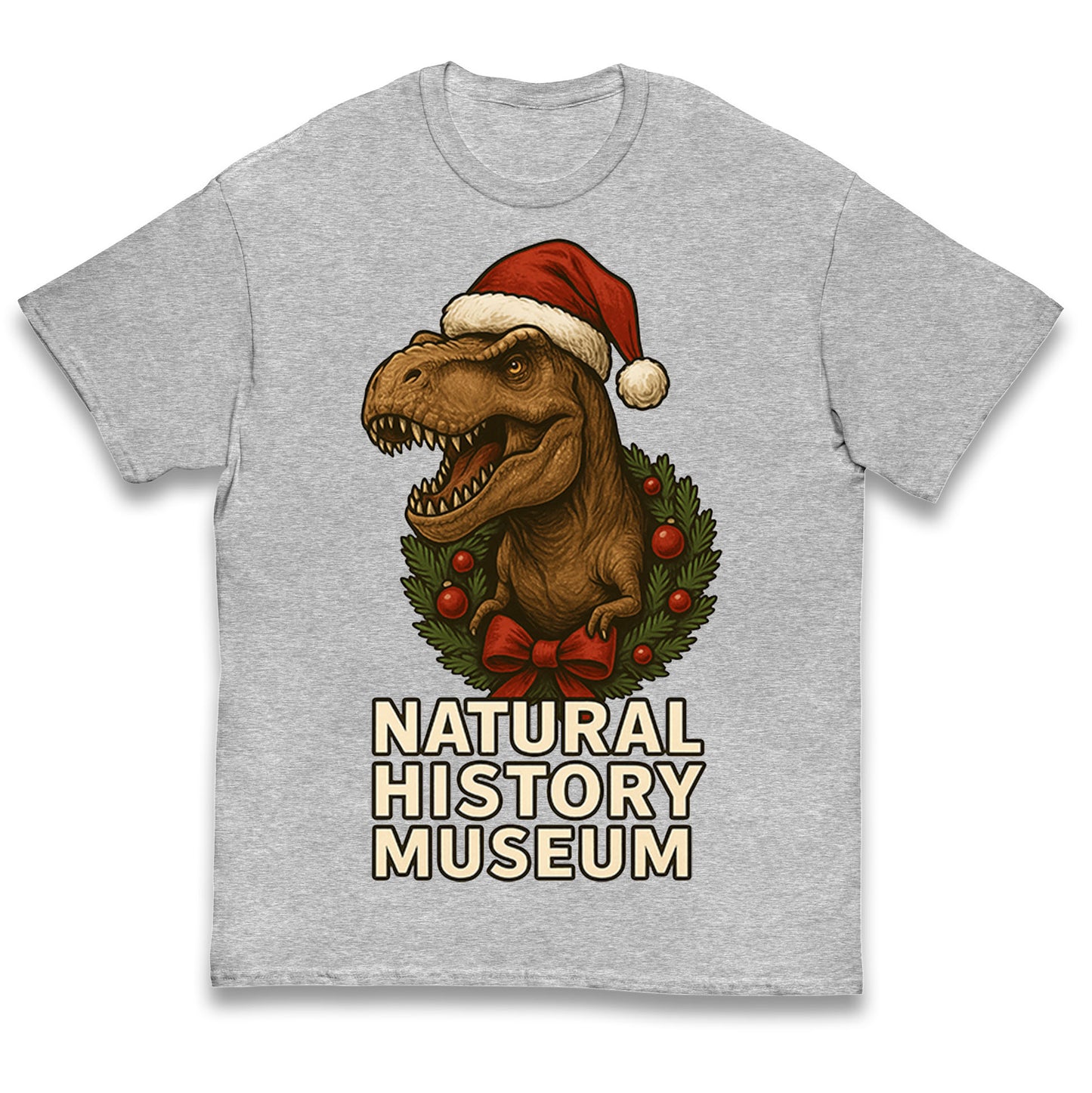 Natural History Museum Christmas Kids T Shirt