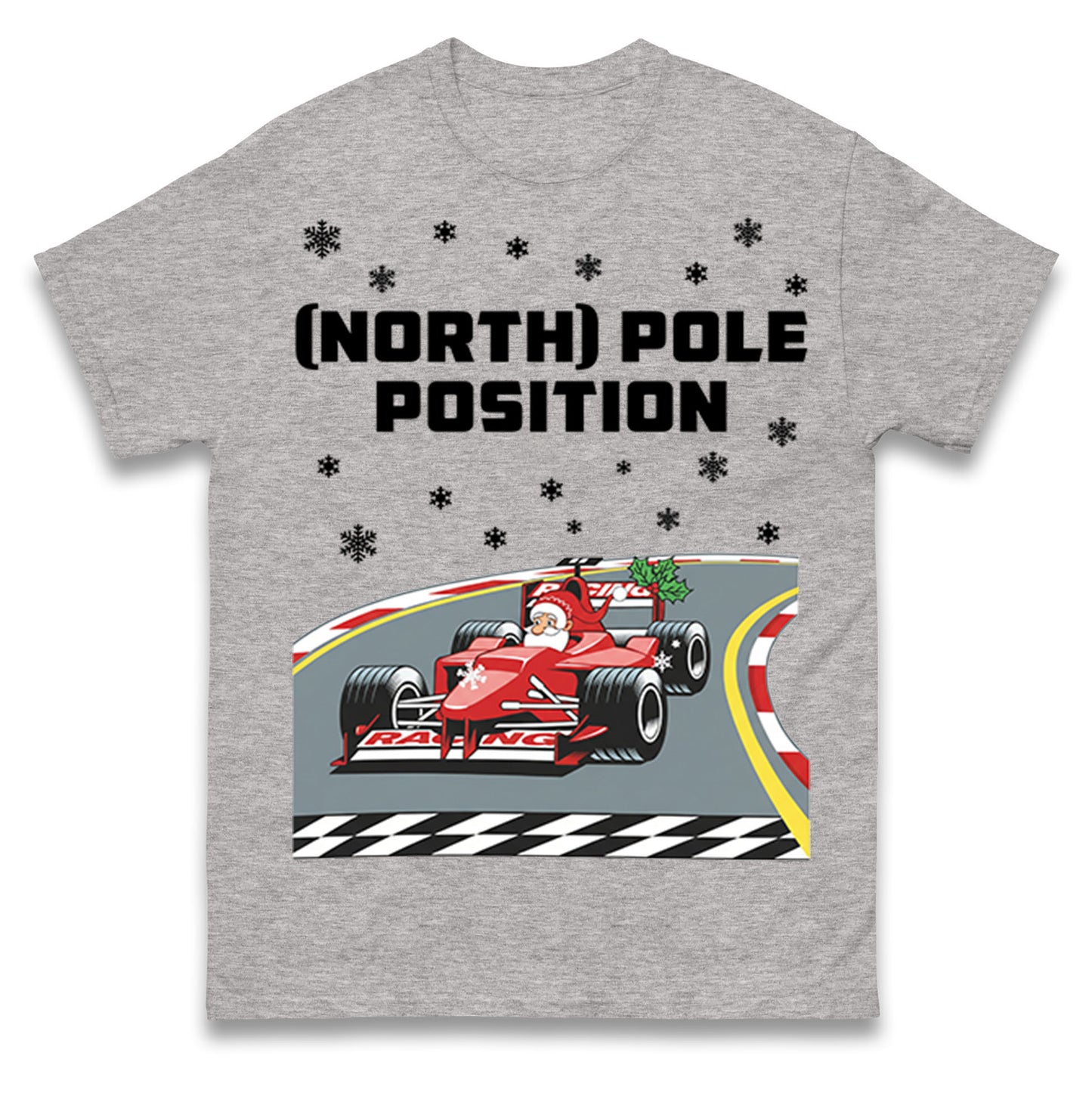 Santa North Pole Position F1 Christmas T Shirt