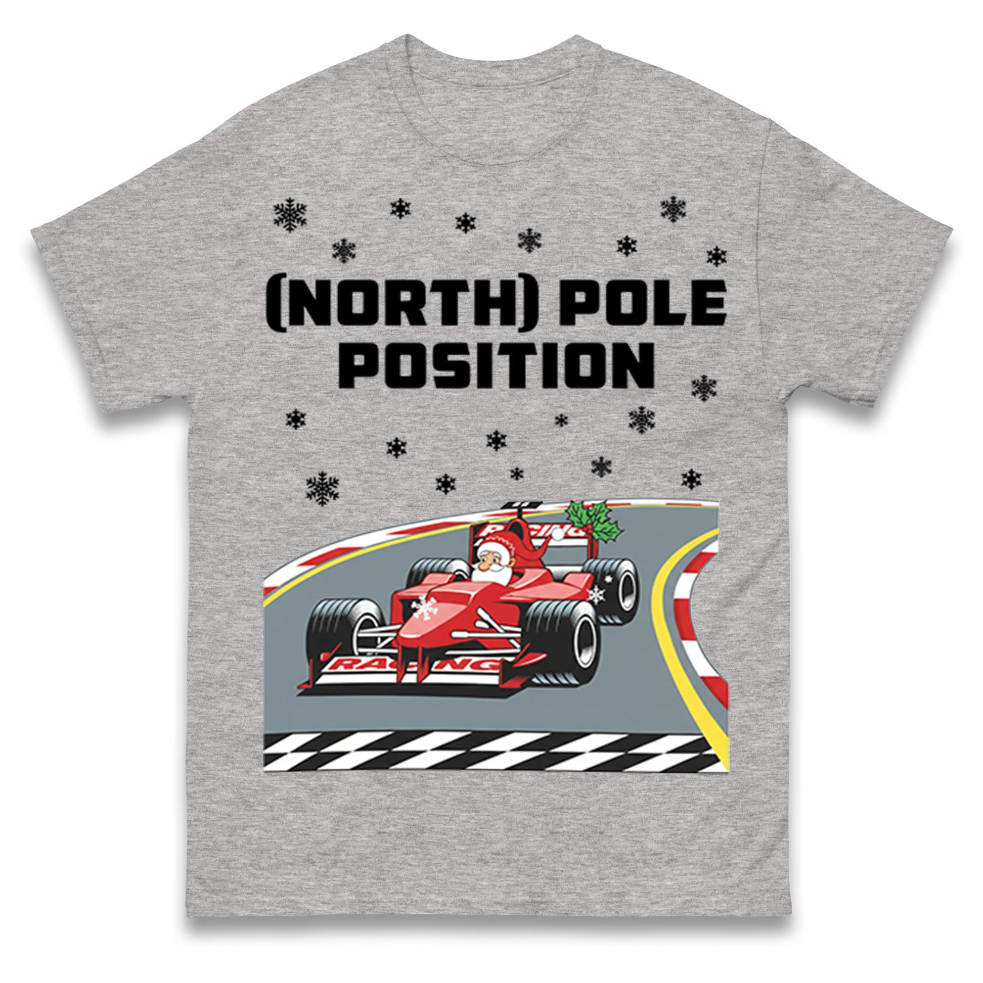 Santa North Pole Position F1 Christmas T Shirt