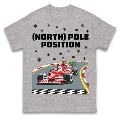 Santa North Pole Position F1 Christmas T Shirt