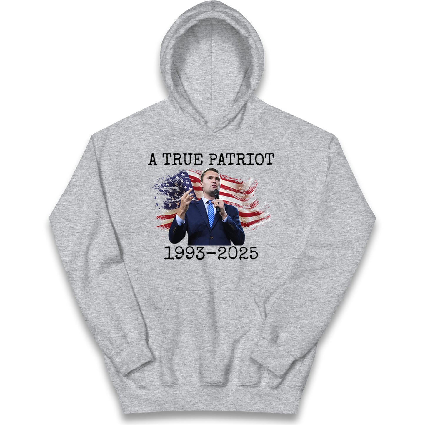Charlie Kirk Tribute Kids Hoodie