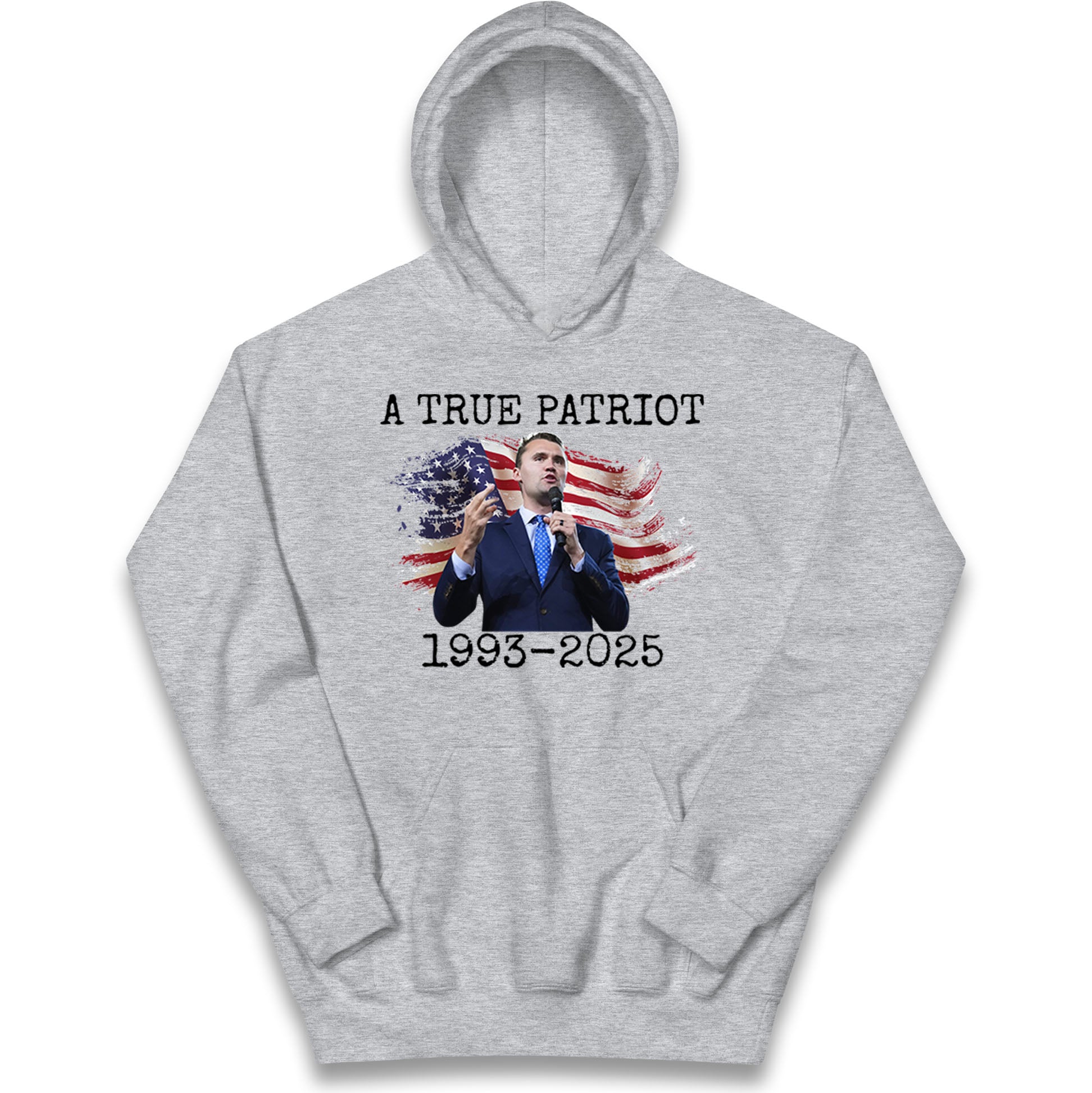 Charlie Kirk Tribute Kids Hoodie
