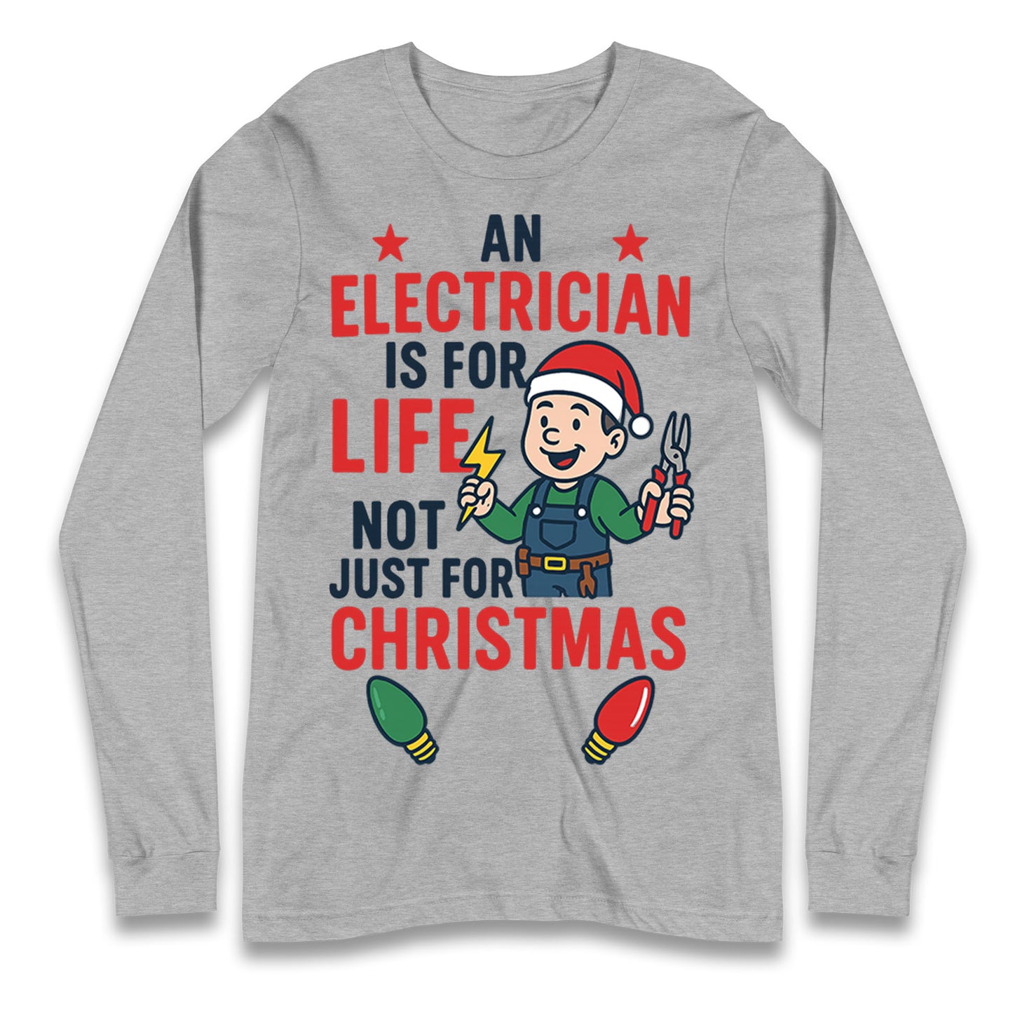 Electrician Christmas Longsleeve T Shirt