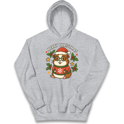 Guinea Pig Christmas Kids Hoodie