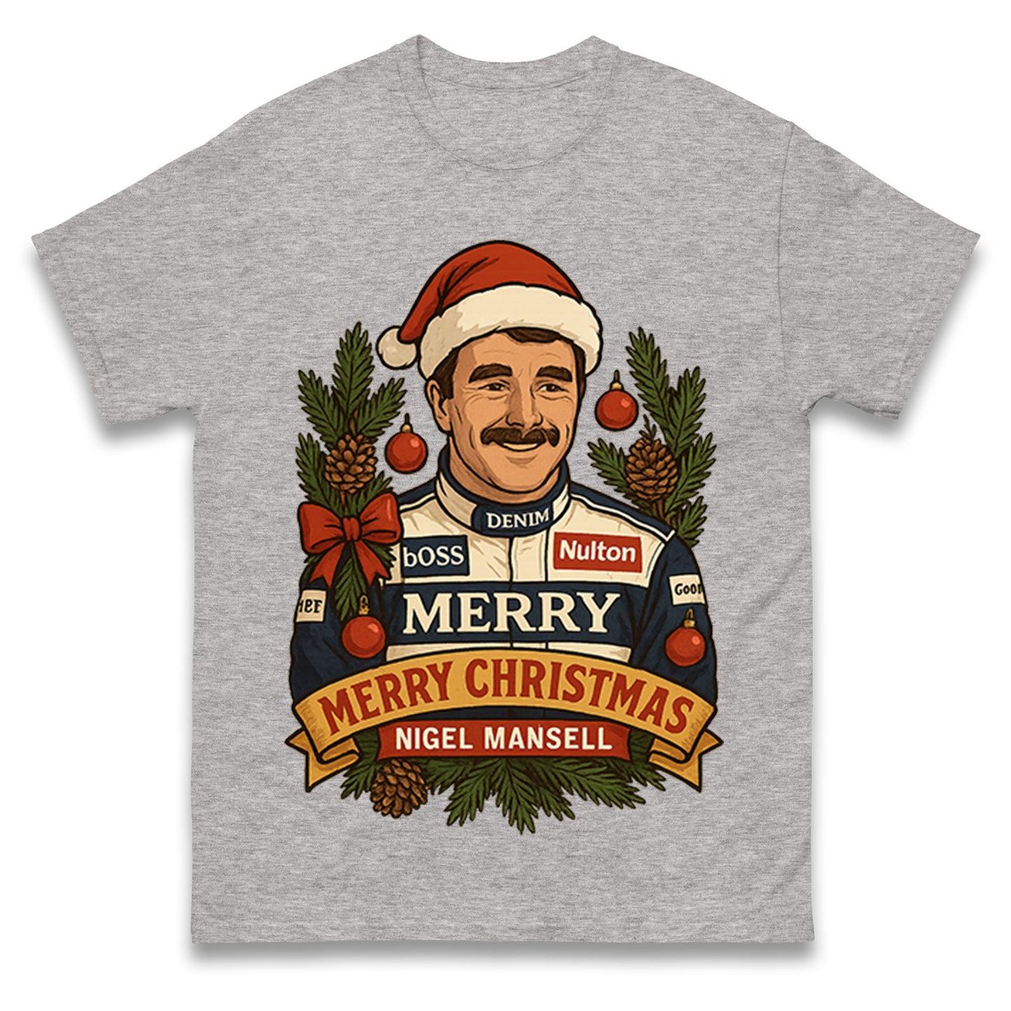 Nigel Mansell Christmas T Shirt