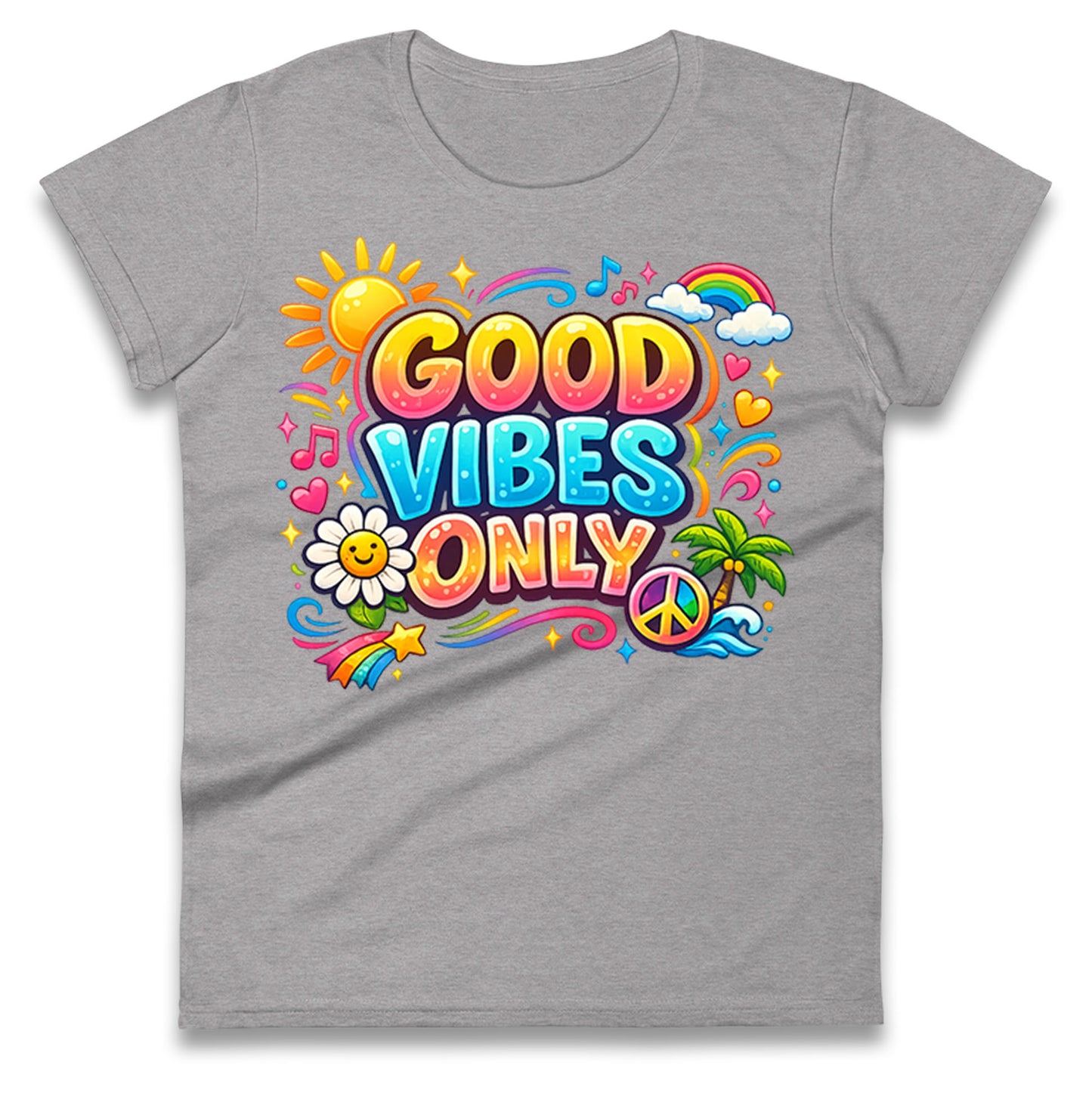 Good Vibes Only Ladies T Shirt
