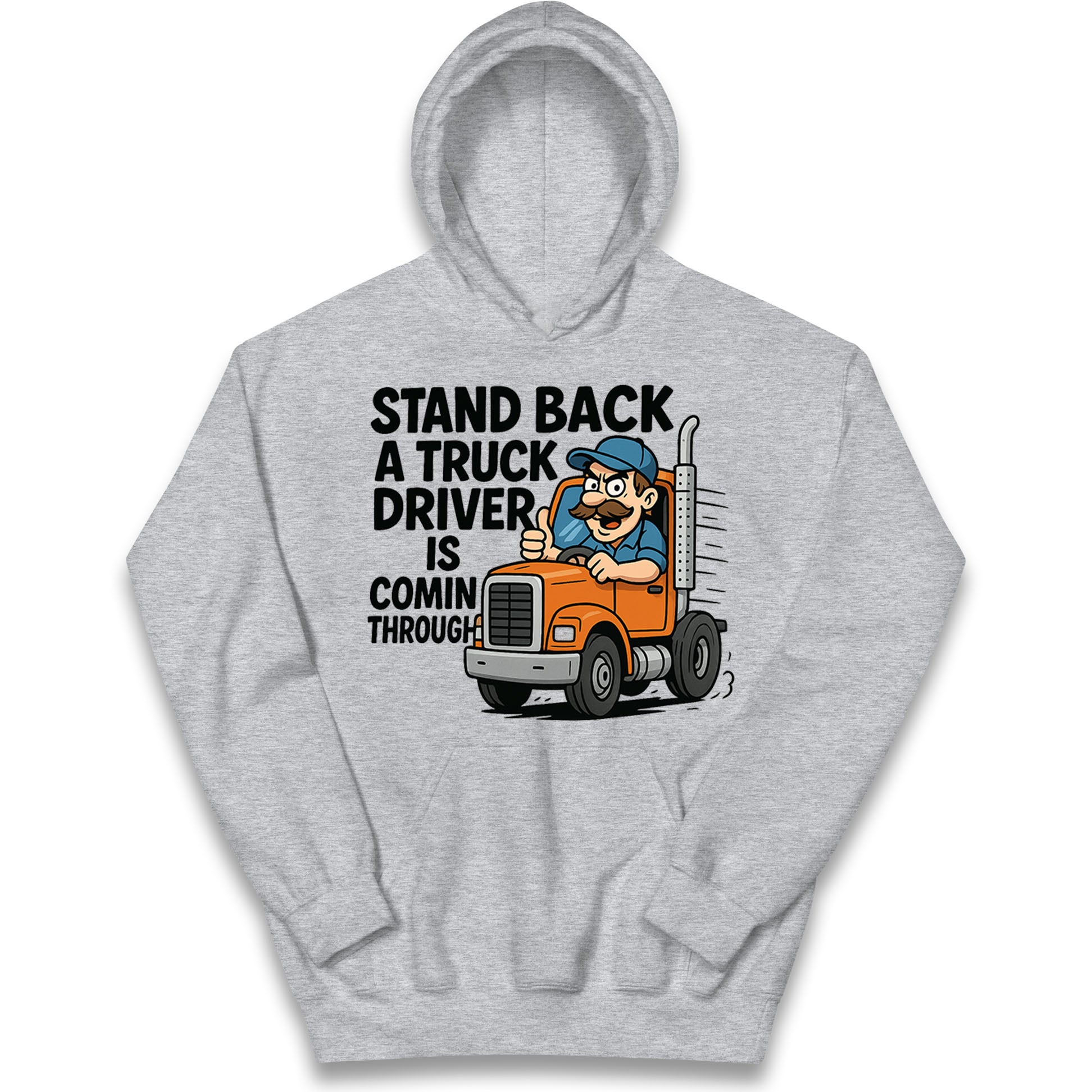 Truck Driver Kids Hoodie