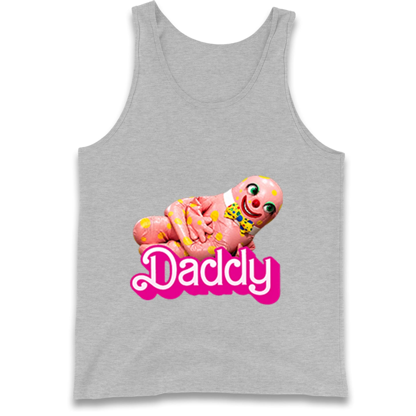 Funny Mr Blobby Daddy 90s Retro Tank Top
