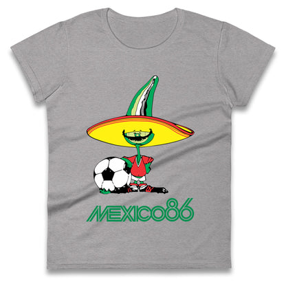 Mexico 86 Mascot Ladies T Shirt