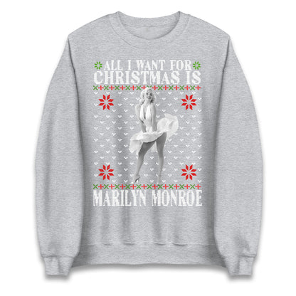 marilyn monroe christmas sweatshirt