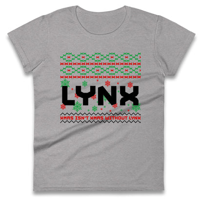 Lynx Christmas Ladies T Shirt