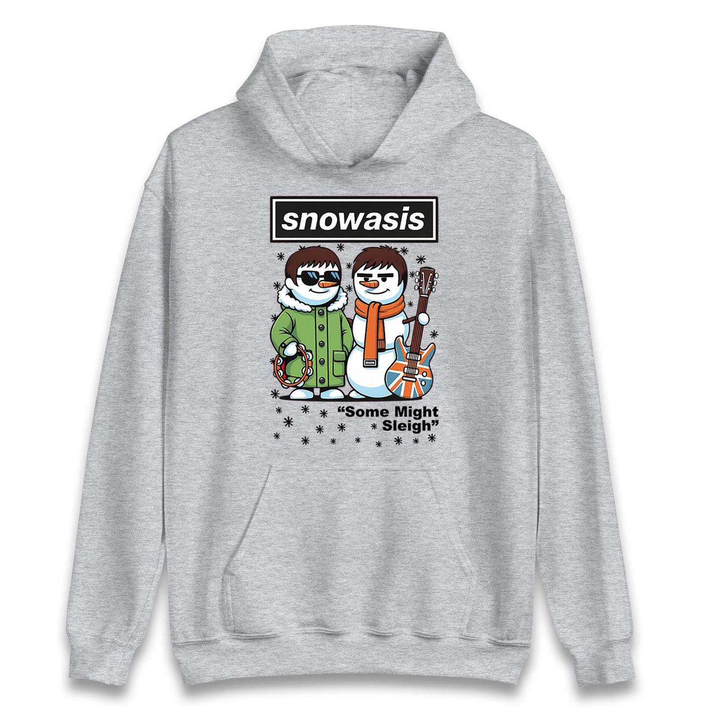 Funny Snowasis Might Sleigh Xmas Music Hoodie