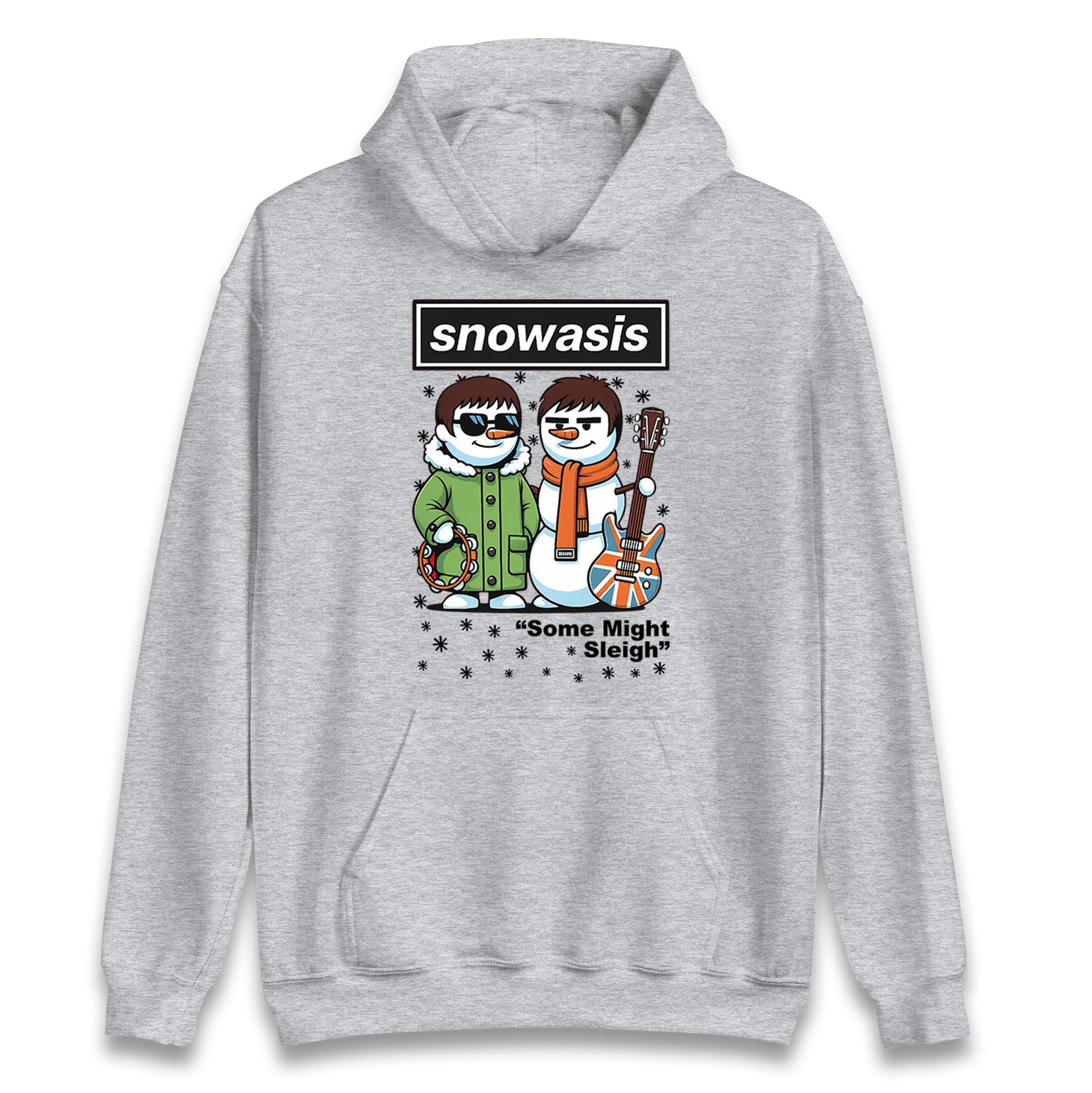 Funny Snowasis Might Sleigh Xmas Music Hoodie