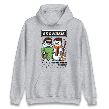 Funny Snowasis Might Sleigh Xmas Music Hoodie