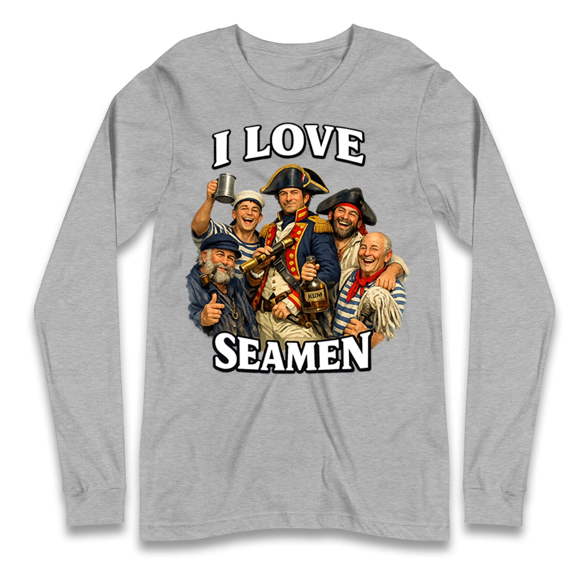 I Love Seamen Funny Cringe Meme Offensive  Longsleeve T Shirt