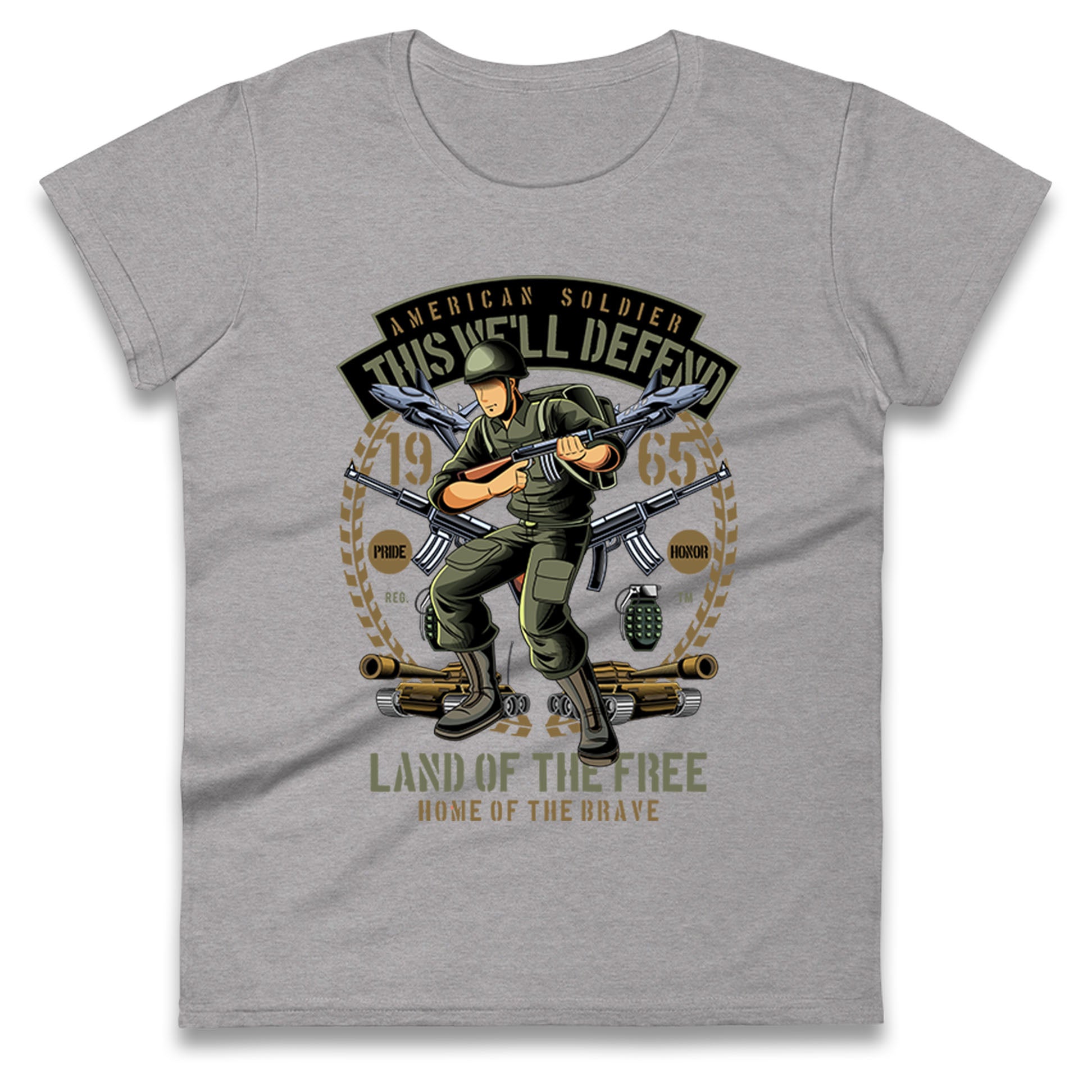 American Soldier Ladies T Shirt