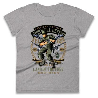 American Soldier Ladies T Shirt