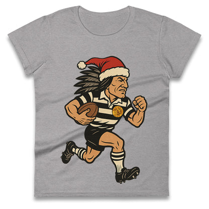 Newcastle Falcons Christmas Ladies T Shirt 
