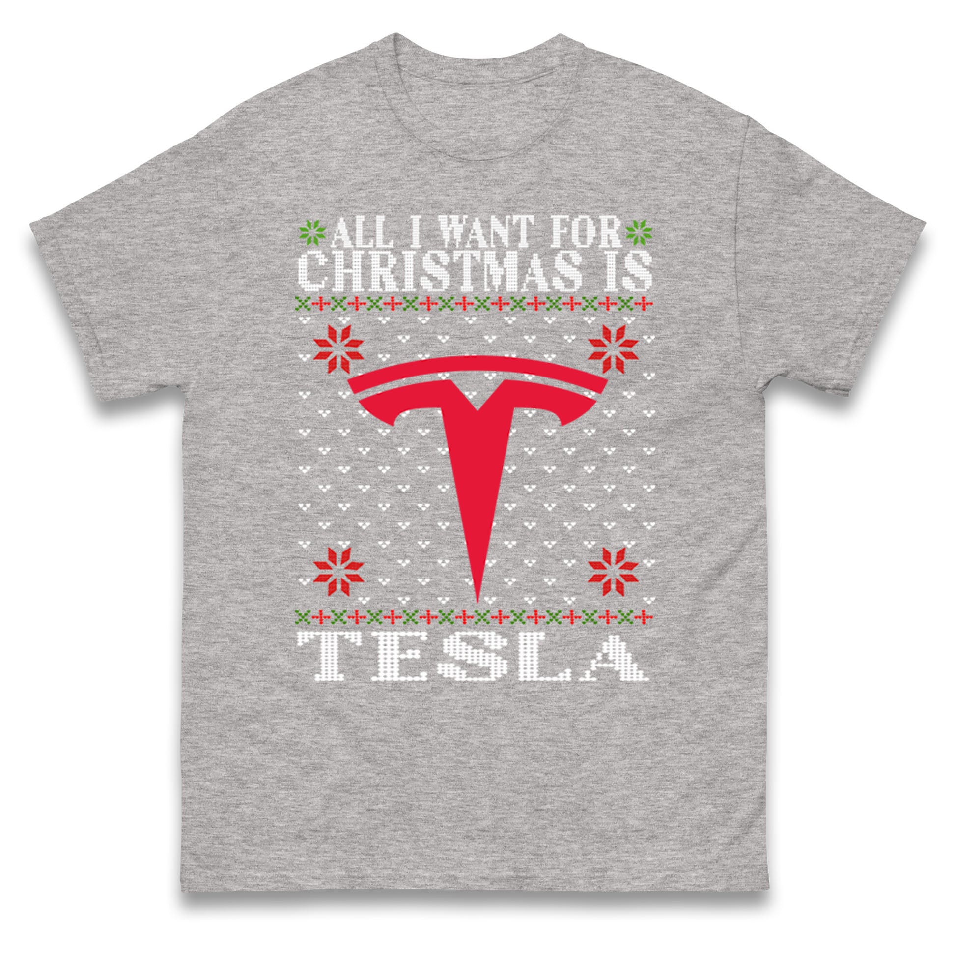 tesla christmas t shirt