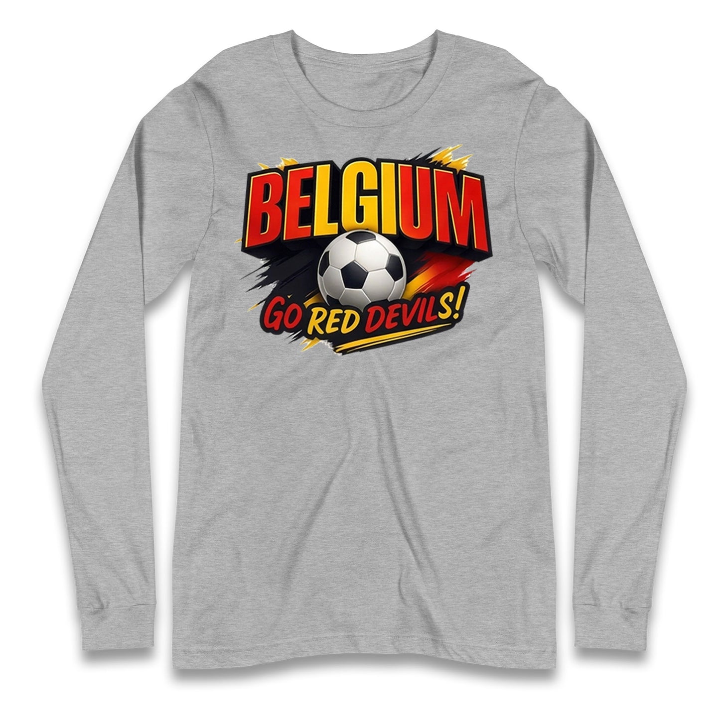 Belgium Retro Football Longsleeve T Shirt