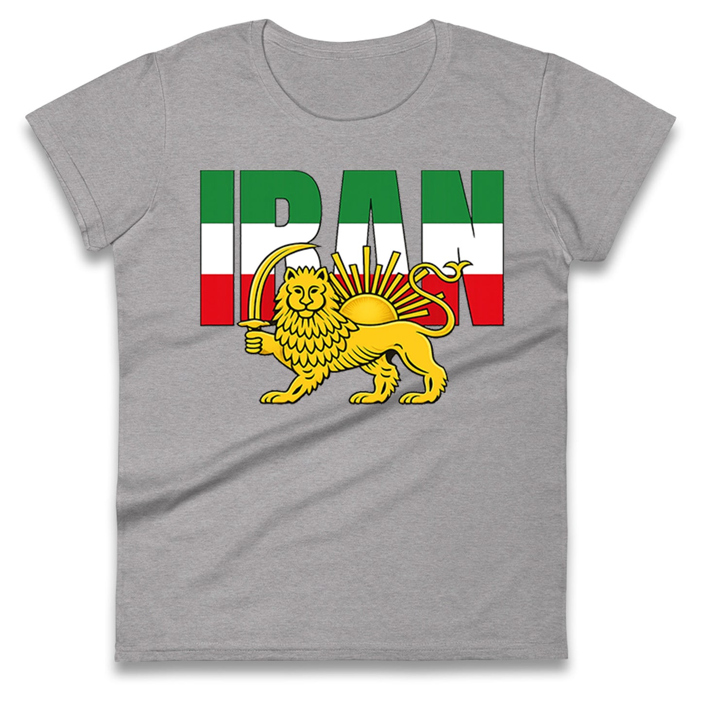 Iran Flag Ladies T Shirt
