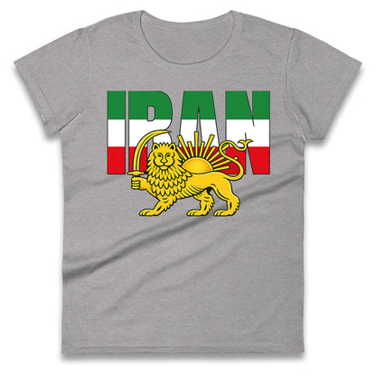 Iran Flag Ladies T Shirt