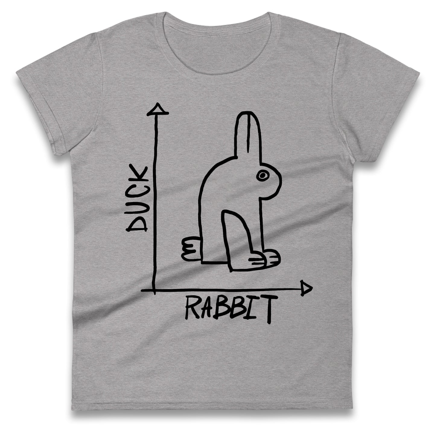 Rabbit Duck Ladies T Shirt