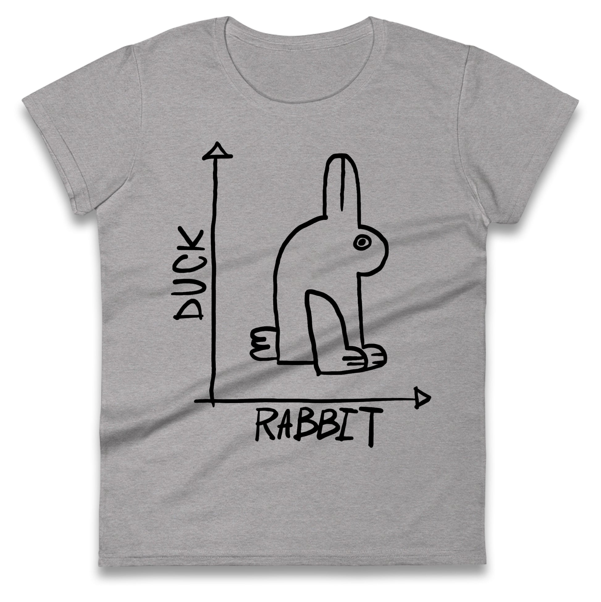 Rabbit Duck Ladies T Shirt