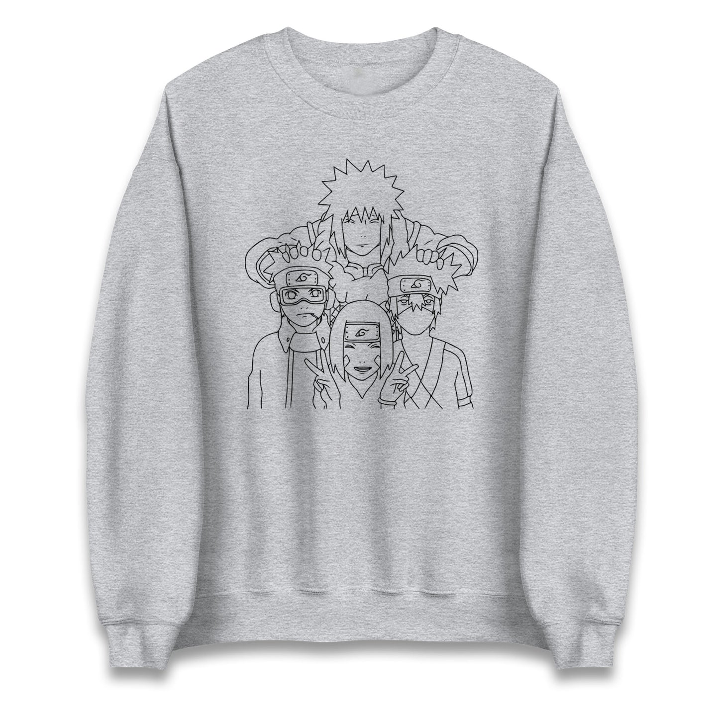 Naruto Shippuden Sweatshirt Minato Namikaze Kakashi Hatake Obito Uchiha Rin Nohara Top