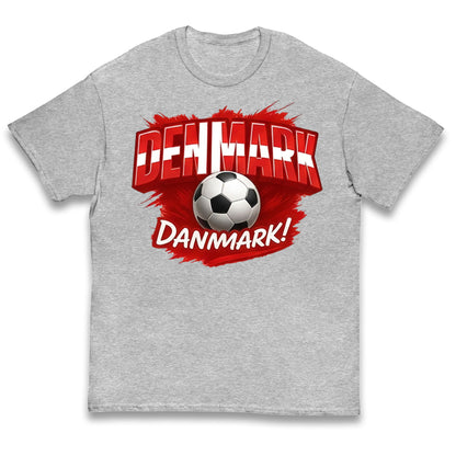 Denmark Retro World Cup Kids T Shirt